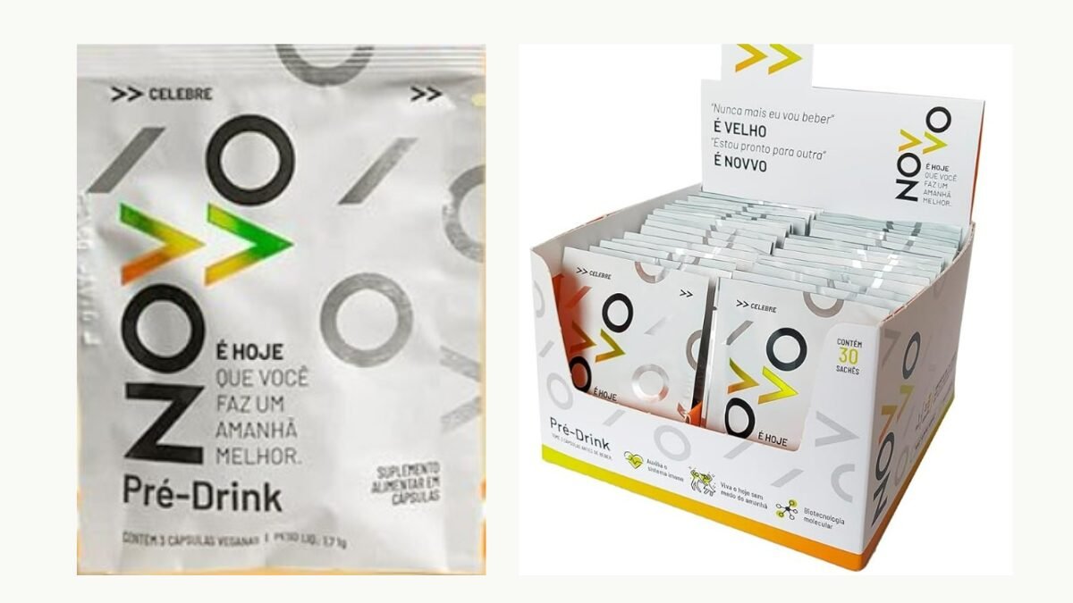 Suplemento Vitamínico Natural Vegano Novvo Pré-Drink